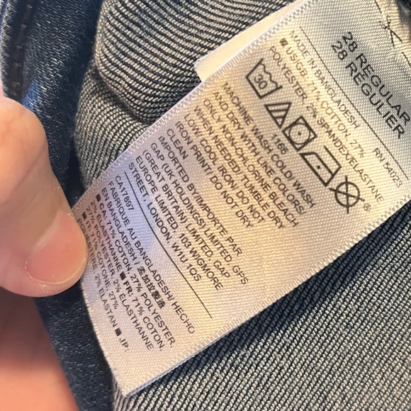 Gap jeans women’s 28 regular Curvy True Skinny blue stretch ankle 27x29 - Picture 13 of 14